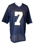 John Huarte Notre Dame Signed Navy Blue Football Jersey HT 64 JSA Hologram - Sports Integrity