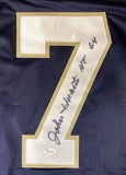 John Huarte Notre Dame Signed Navy Blue Football Jersey HT 64 JSA Hologram - Sports Integrity