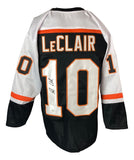 John Leclair Philadelphia Signed Black Hockey Jersey JSA - Sports Integrity