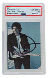 John Mayer Slabbed Signature Photo Cut PSA/DNA - Sports Integrity