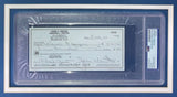 Johnny Unitas Baltimore Colts Signed Framed Bank Check #6609 PSA - Sports Integrity