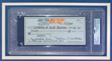 Johnny Unitas Baltimore Colts Signed Framed Bank Check #6673 PSA - Sports Integrity