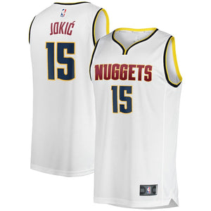 Nikola Jokic Denver Nuggets White Fanatics Basketball Jersey - Sports Integrity