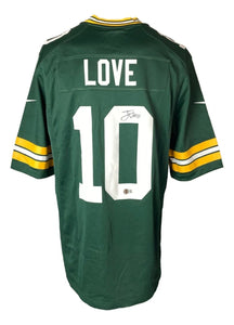 Jordan Love Signed Green Bay Packers Green Nike Game Replica Jersey BAS ITP - Sports Integrity