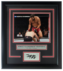 Jorge Gamebred Masvidal Framed UFC 8x10 Photo w/Laser Engraved Signature - Sports Integrity