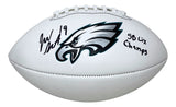 Josh Sweat Signed Philadelphia Eagles Logo Football SB LIX Champs BAS