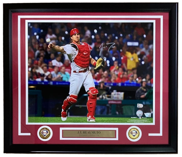 JT Realmuto Signed Framed 16x20 Philadelphia Phillies Photo Fanatics - Sports Integrity