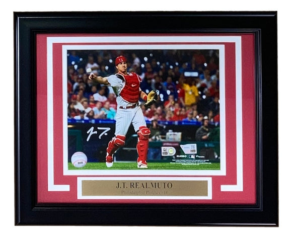 JT Realmuto Signed Framed 8x10 Philadelphia Phillies Spotlight Photo Fanatics - Sports Integrity