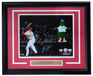 JT Realmuto Signed Framed 11x14 Philadelphia Phillies Photo w/ Phanatic Fanatics - Sports Integrity