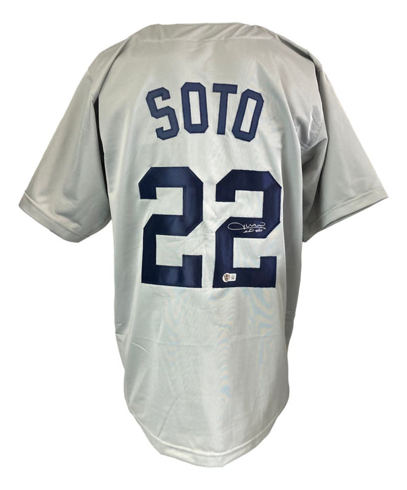 Juan Soto New York Signed Gray Baseball Jersey BAS - Sports Integrity