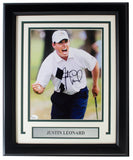 Justin Leonard Signed Framed 8x10 Golf Photo JSA - Sports Integrity