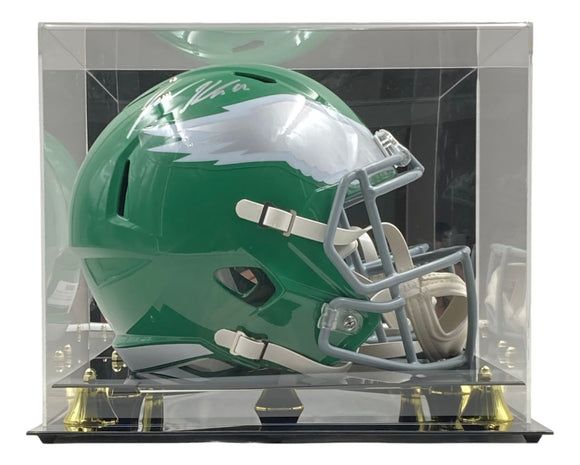 Jason Kelce Signed Eagles FS Kelly Green Speed Rep Helmet PSA ITP Holo w/ Case - Sports Integrity