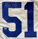 Ken Norton Jr Dallas Signed White Football Jersey Sports Integrity - Sports Integrity