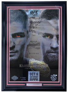 Khabib Nurmagomedov Signed Framed UFC 229 Fight Poster BAS - Sports Integrity