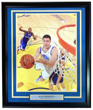 Klay Thompson Signed Framed 16x20 Golden State Warriors Photo JSA - Sports Integrity