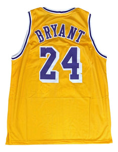 Kobe Bryant Los Angeles Yellow Basketball Jersey - Sports Integrity