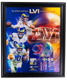 Los Angeles Rams Framed 20x24 LE Super Bowl Collage w/ Game - Used Confetti - Sports Integrity