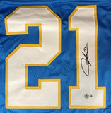 LaDainian Tomlinson San Diego Signed Powder Blue Football Jersey BAS - Sports Integrity