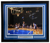 Christian Laettner Signed Framed 16x20 Duke Blue Devils Photo The Shot Insc JSA - Sports Integrity