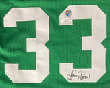 Larry Bird Signed Custom Green Pro - Style Basketball Jersey Bird+JSA ITP - Sports Integrity