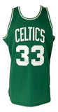 Larry Bird Signed Celtics Green M&N Hardwood Classics Swingman Jersey PSA ITP - Sports Integrity