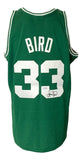 Larry Bird Signed Celtics Green M&N Hardwood Classics Swingman Jersey PSA ITP - Sports Integrity