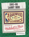 Larry Bird Signed Celtics Green M&N Hardwood Classics Swingman Jersey BAS ITP - Sports Integrity