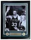 Larry Bird Signed Framed 16x20 Boston Celtics Photo w/ Red Auerbach Bird+JSA ITP - Sports Integrity