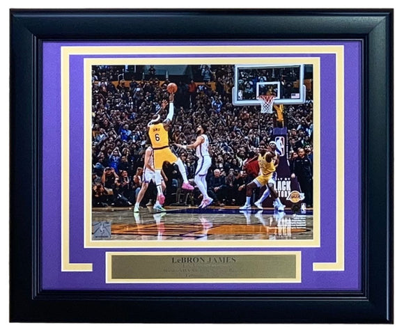 Lebron James Framed 8x10 Los Angeles Lakers Scoring Record Photo