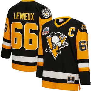 Mario Lemieux Pittsburgh Penguins 1991 - 92 Mitchell & Ness Jersey - Sports Integrity