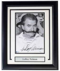 LeRoy Neiman Signed Framed 8x10 Photo BAS - Sports Integrity