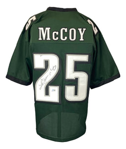 LeSean McCoy Philadelphia Signed Green Football Jersey BAS - Sports Integrity