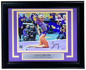 Livvy Dunne Signed Framed 8x10 LSU Tigers Photo Fanatics - Sports Integrity