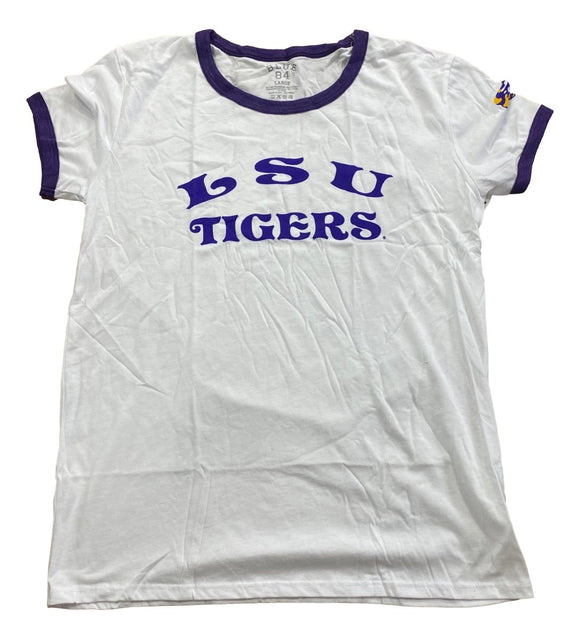 LSU Tigers Women's White Tee - Shirt - Sports Integrity