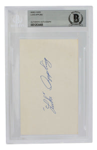 Luke Appling Signed Chicago White Sox Signature Cut BAS - Sports Integrity