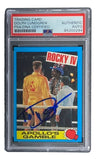 Dolph Lundgren Signed 1985 Topps #16 Rocky IV Ivan Drago Trading Card PSA/DNA - Sports Integrity