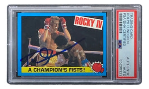 Dolph Lundgren Signed 1985 Topps #20 Rocky IV Ivan Drago Trading Card PSA/DNA - Sports Integrity