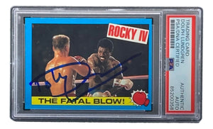 Dolph Lundgren Signed 1985 Topps #24 Rocky IV Ivan Drago Trading Card PSA/DNA - Sports Integrity