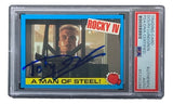 Dolph Lundgren Signed 1985 Topps #33 Rocky IV Ivan Drago Trading Card PSA/DNA - Sports Integrity