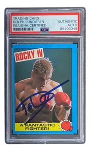 Dolph Lundgren Signed 1985 Topps #51 Rocky IV Ivan Drago Trading Card PSA/DNA - Sports Integrity