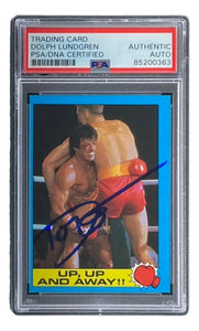 Dolph Lundgren Signed 1985 Topps #52 Rocky IV Ivan Drago Trading Card PSA/DNA - Sports Integrity