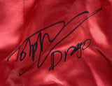 Dolph Lundgren Signed Custom Rocky IV Boxing Trunks Drago Inscribed PSA ITP - Sports Integrity