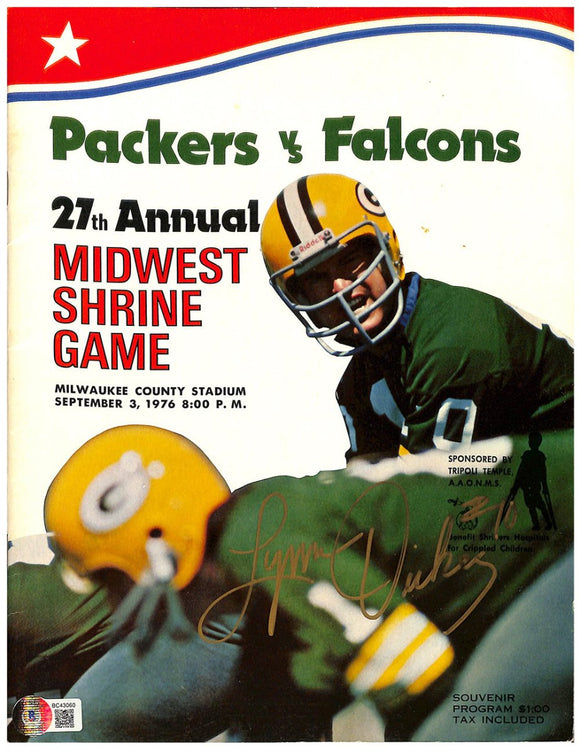 Lynn Dickey Packers Signed September 3rd 1976 Football Game Program BAS - Sports Integrity