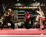 Ralph Macchio William Zabka Signed 16x20 Karate Kid Face Off Photo JSA ITP - Sports Integrity