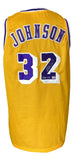 Magic Johnson Los Angeles Signed Yellow Basketball Jersey HOF 02 PSA Hologram - Sports Integrity