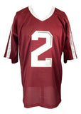 Johnny Manziel Texas A&M Signed College Football Jersey w/ 3 Insc 2 BAS ITP - Sports Integrity