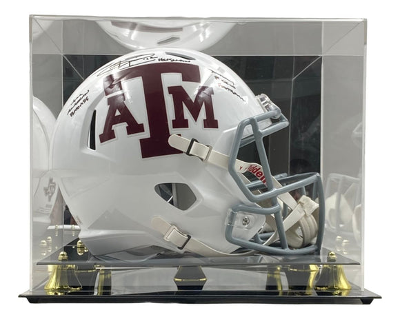 Johnny Manziel Signed Texas A&M FS Speed Replica Helmet w/ 3 Insc BAS w/ Case - Sports Integrity