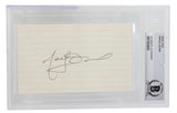 Marcel Dionne Signed Slabbed Los Angeles Kings Index Card BAS - Sports Integrity