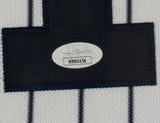 Mariano Rivera Signed Framed New York Yankees Flexbase Jersey Yankee For Life JSA - Sports Integrity