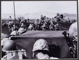 Fourth Wave Divison Marines Begin Attack On Beach Framed 11x14 WWII Photo - Sports Integrity